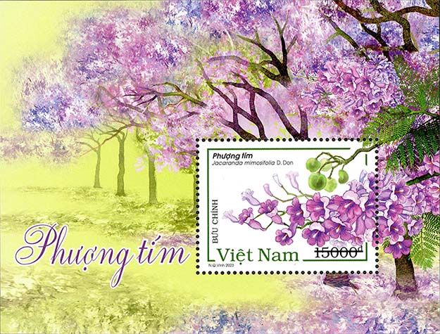 Bộ TT&TT phát hành bộ tem “Phượng tím”