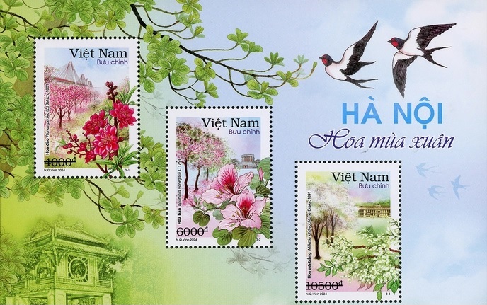 Bộ Thông tin và Truyền thông phát hành bộ tem “Hà Nội 12 mùa hoa”