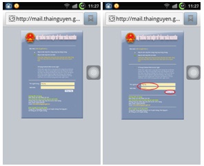 Cấu hình cài đặt thư điện tử tỉnh Thái Nguyên trên điện thoại chạy hệ điều hành Android