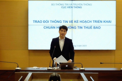 Đảm bảo đến 31/3/2023, các thuê bao đang hoạt động có thông tin trùng khớp với Cơ sở dữ liệu quốc gia về dân cư