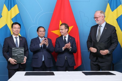 Việt Nam - Thụy Điển ký thỏa thuận hợp tác chiến lược về KHCN,ĐMST&CĐS