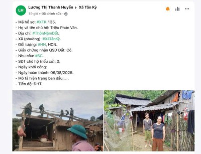 Thái Nguyên đẩy mạnh ứng dụng nền tảng số GapoWork Để tổng hợp danh sách, cập nhật kết quả thực hiện xóa nhà tạm, nhà dột nát, hỗ trợ nhà ở cho người có công trên địa bàn tỉnh