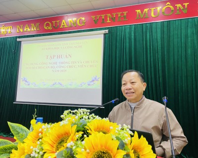 TẬP HUẤN NÂNG CAO NĂNG LỰC ỨNG DỤNG CÔNG NGHỆ THÔNG TIN VÀ CHUYỂN ĐỐI SỐ TẠI XÃ BẰNG THÀNH