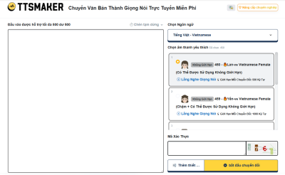 TTSMaker – Chuyển văn bản thành giọng nói miễn phí