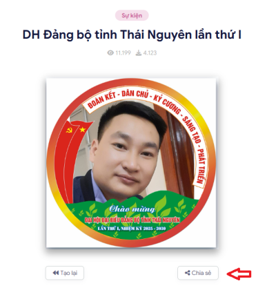 Hướng dẫn thay khung ảnh đại diện trên tài khoản mạng xã hội chào mừng Đại hội Đại biểu Đảng bộ tỉnh Thái Nguyên lần thứ I, nhiệm kỳ 2025 - 2030