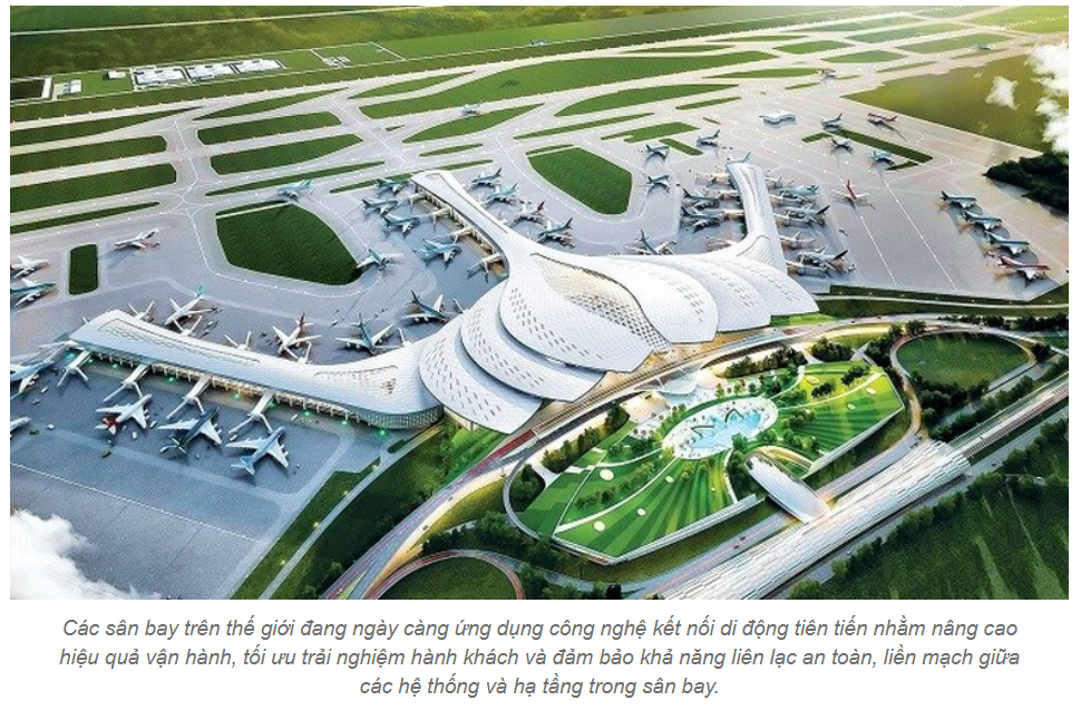 Các sân bay trọng điểm sẽ được triển khai hạ tầng di động thế hệ mới