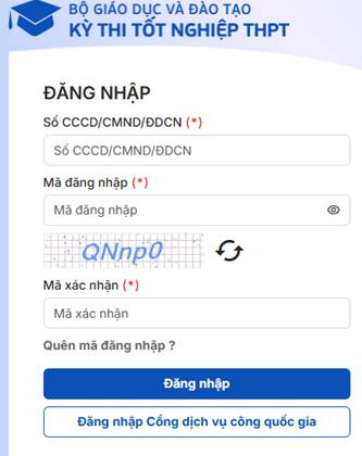 Hướng dẫn đăng ký thi tốt nghiệp THPT Quốc gia 2026