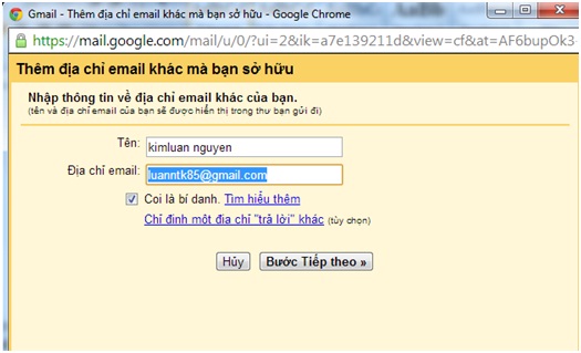 Quản lý nhiều hòm thư gmail thông qua một hòm thư chính